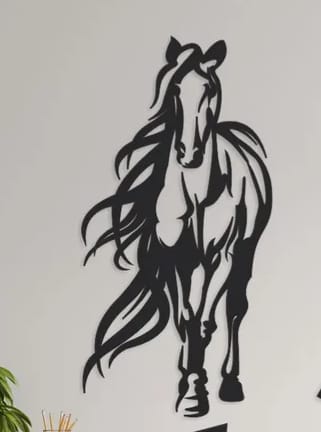 Horse Wall decorations MDF Wood material 9×18 inch size