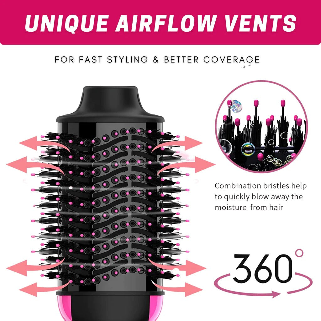 4-in-1 Hair Dryer & Straightener