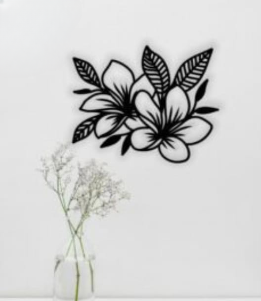 Flowers Wall decorations MDF Wood material