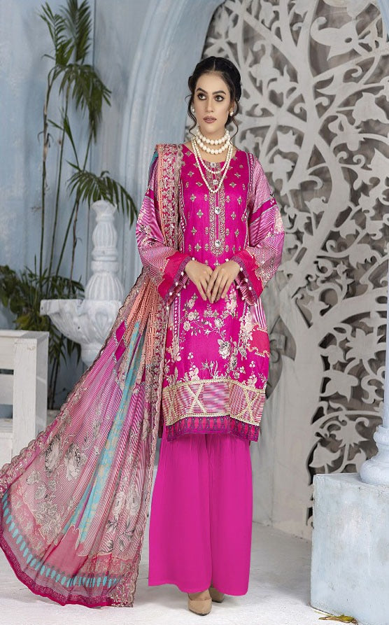 BIN SAEED Embroidered Viscose Collection 3 PIECES Unstitched Party Wear | winter 23