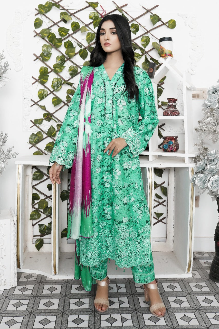 RIPPLE COLLECTION Unstitched 3 PIECES PRINTED EMBROIDERED KHADDAR COLLECTION Party Wear | winter 23