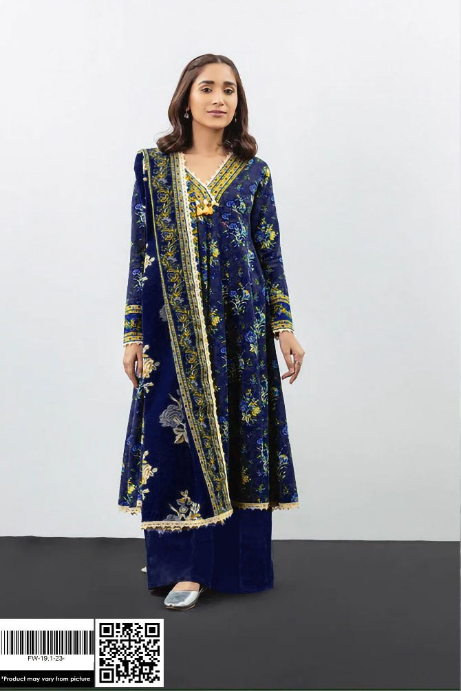 Alkaram Vintax Peach Unstitched l 3 PIECES Casual Wear | Winter 23