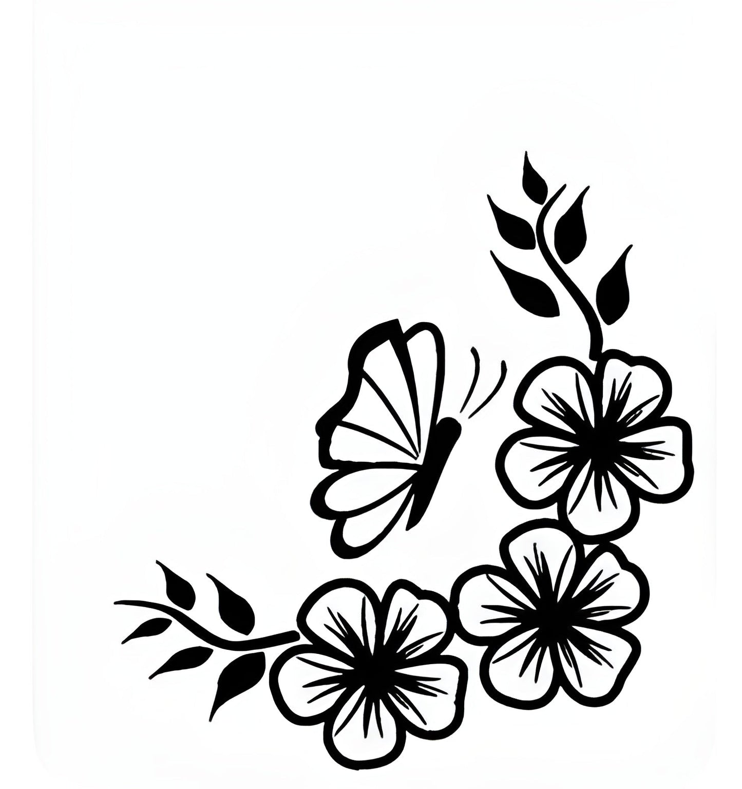 Flower Wall sticker Wall decoration. 36×36 inch size