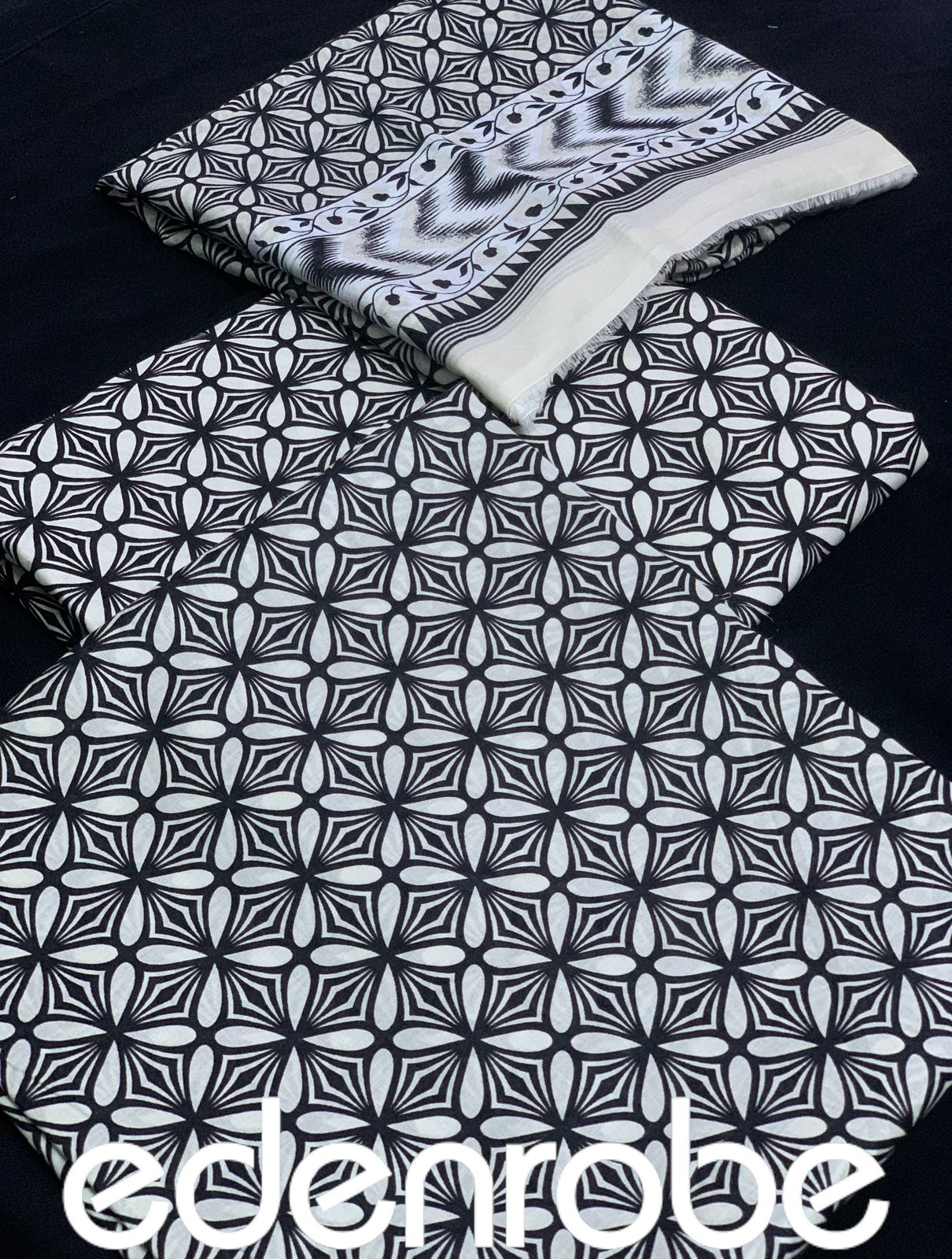 Edenrobe lawn | Unstitched 💯 Original 3pc Printed New Collection