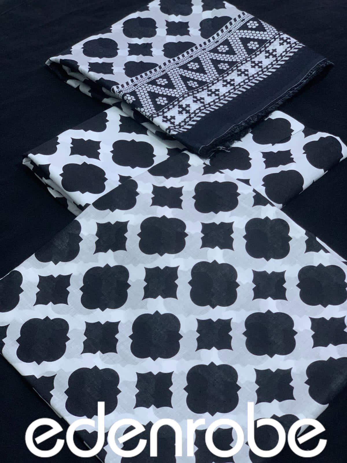 Edenrobe lawn | Unstitched 💯 Original 3pc Printed New Collection