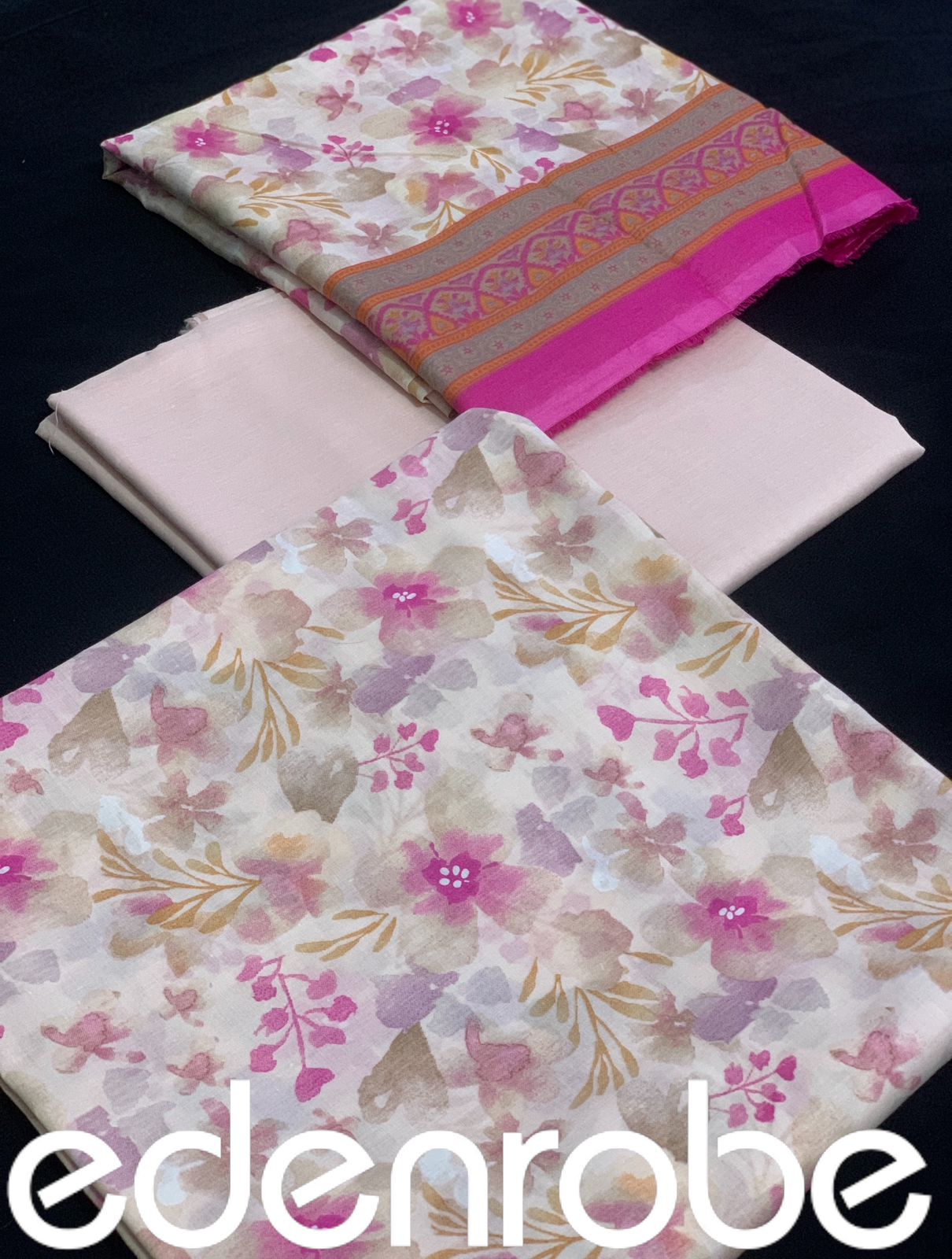 Edenrobe lawn | Unstitched 💯 Original 3pc Printed New Collection