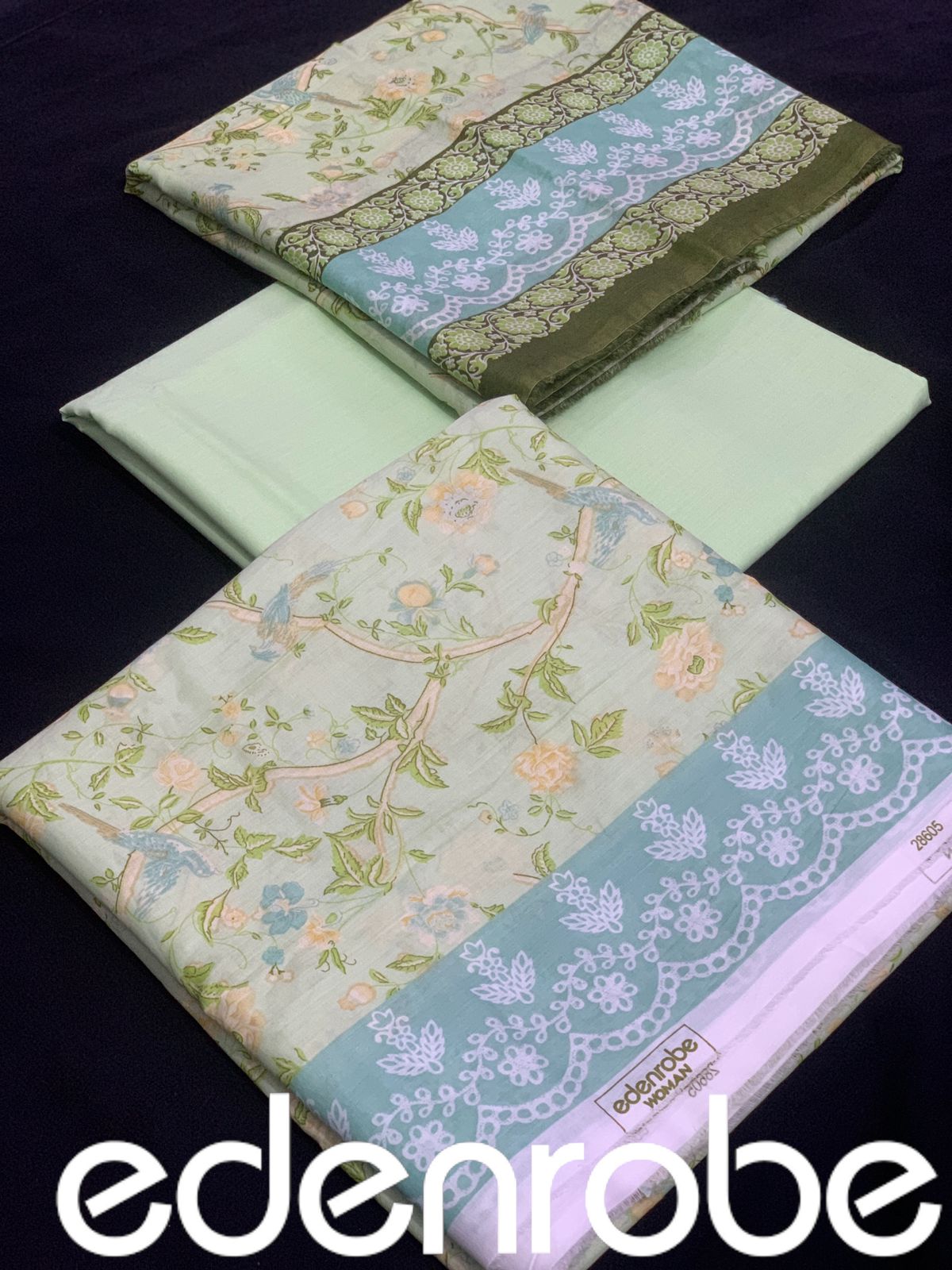 Edenrobe lawn | Unstitched 💯 Original 3pc Printed New Collection