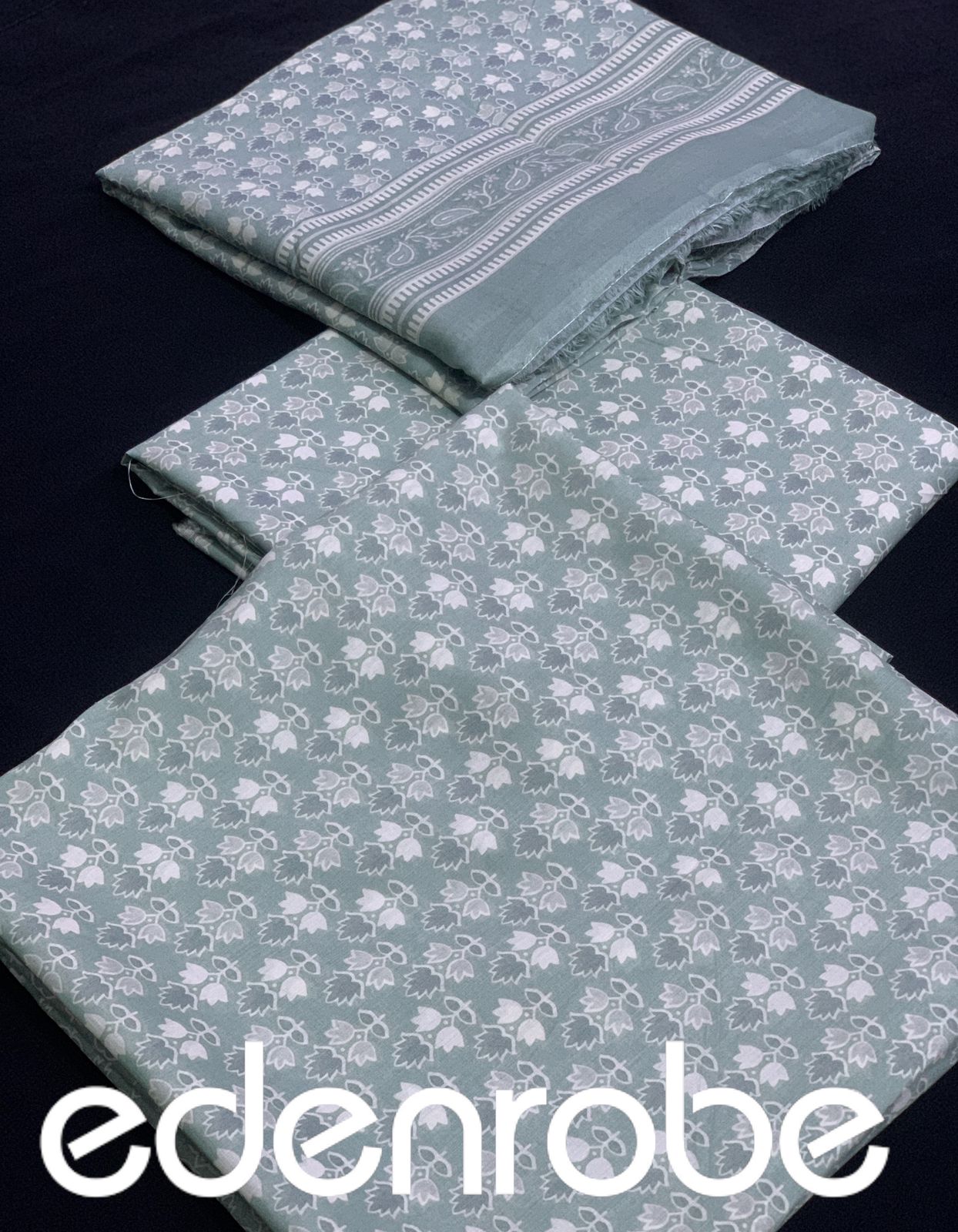 Edenrobe lawn | Unstitched 💯 Original 3pc Printed New Collection