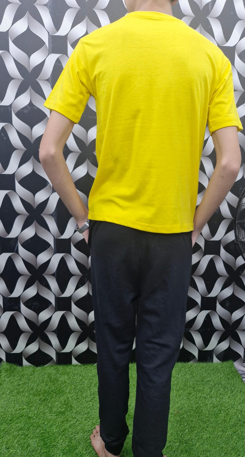 JBi Printed Smile Summer Tracksuite ( Colour Yellow)