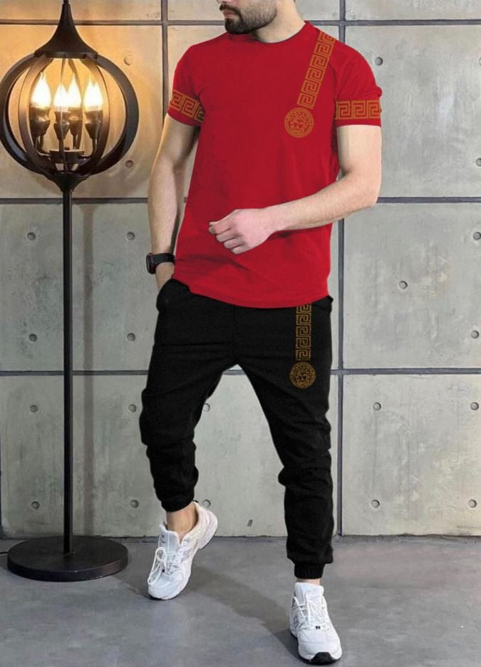 JBi Printed Summer vercase Red Tracksuit