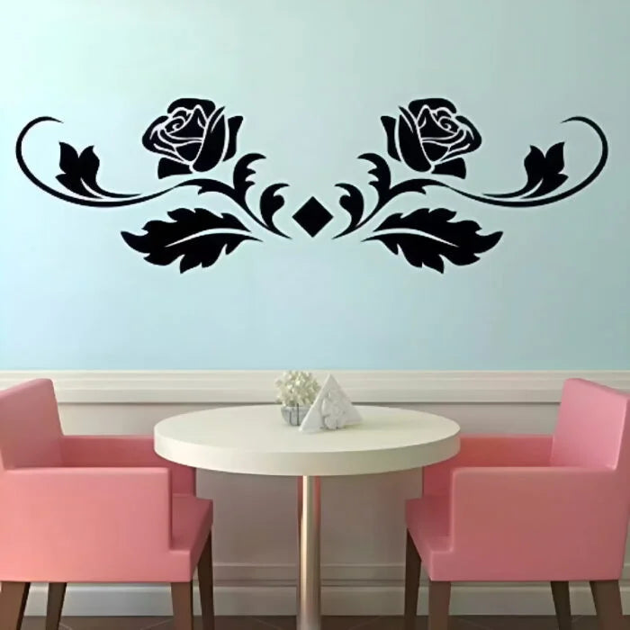 Rose Flower Wooden Wall Decoration
