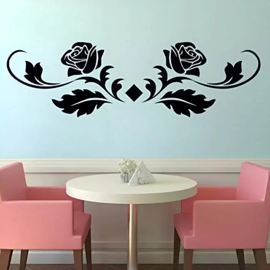 Rose Flower Wooden Wall Decoration