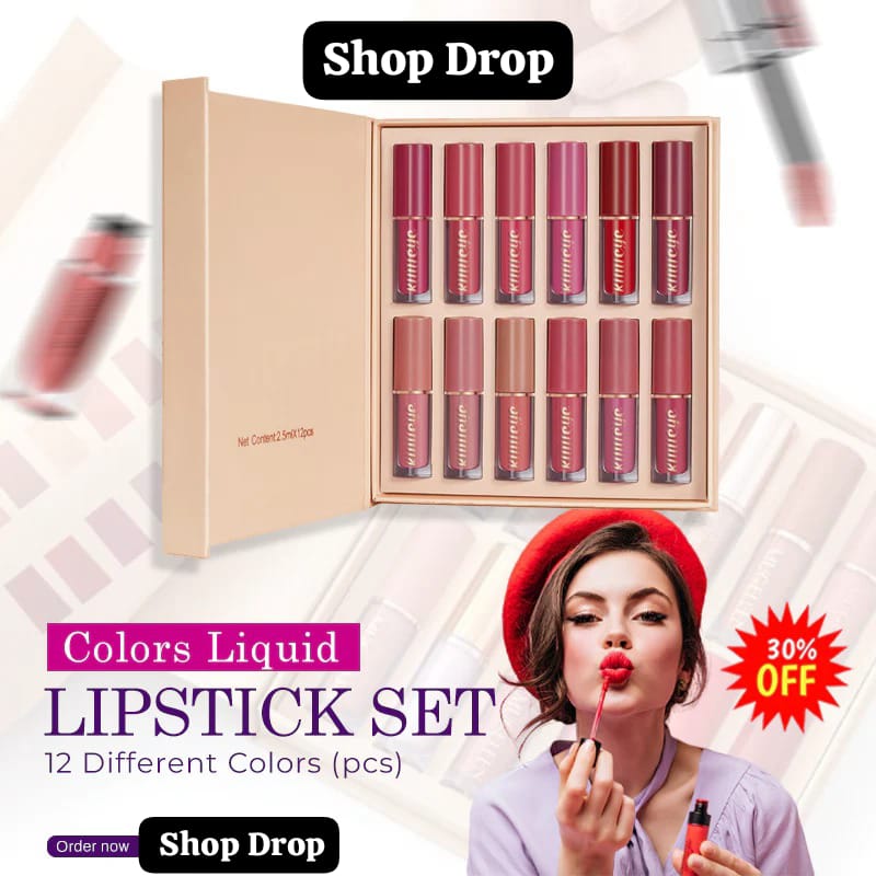 12 Pcs Mocallure Lip Gloss Set