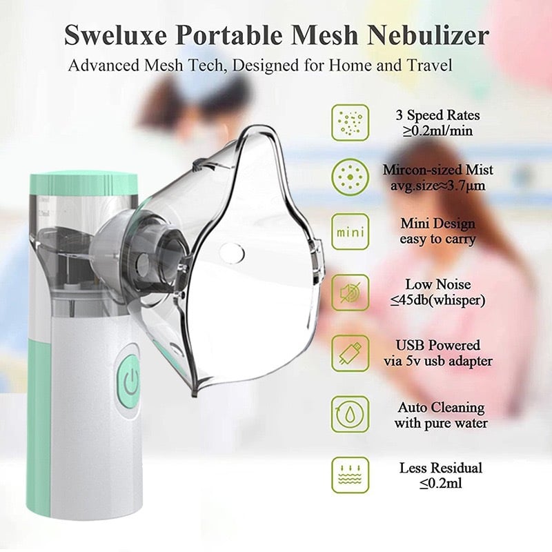 Rechargeable Portable Mesh Nebulizer Kit (40% Off Only For Today)