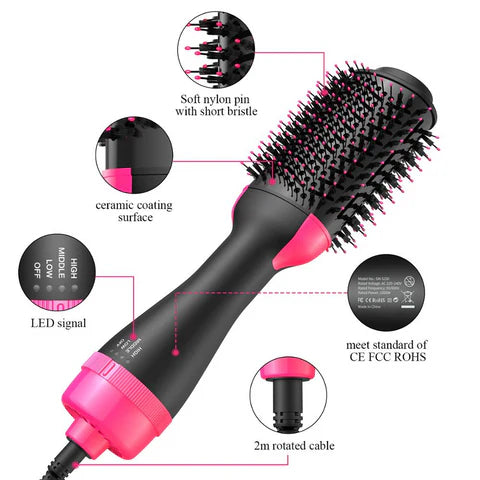 4-in-1 Hair Dryer & Straightener
