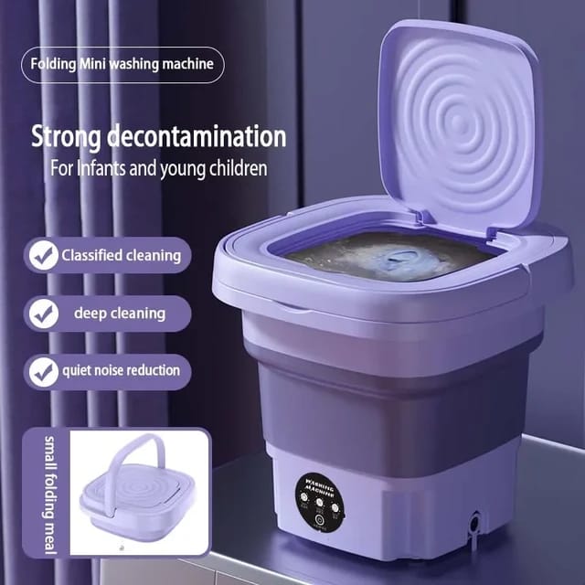 FOLDABLE WASHING MACHINE WITH DRYER