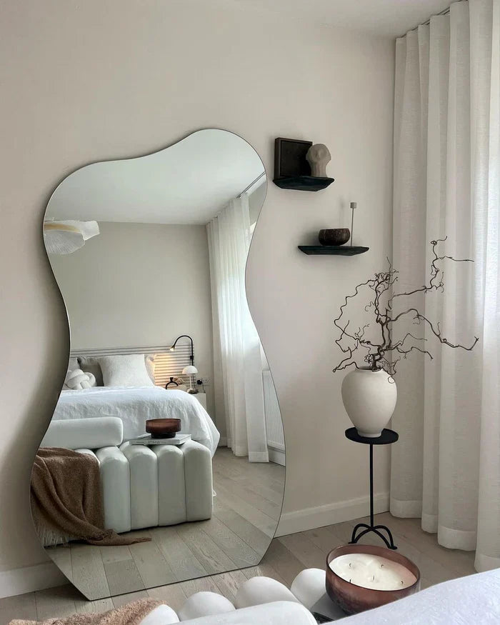 Acrylic Sliver Mirror Irregular Wall Bathroom Sticker