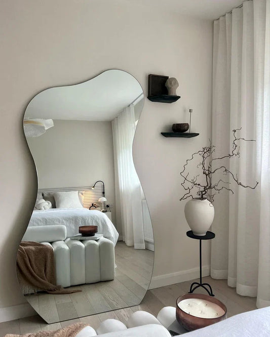 Acrylic Sliver Mirror Irregular Wall Bathroom Sticker