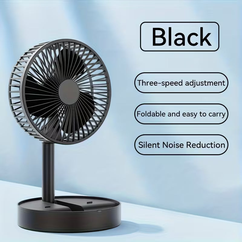 Rechargeable Portable Telescopic Folding Table Fan