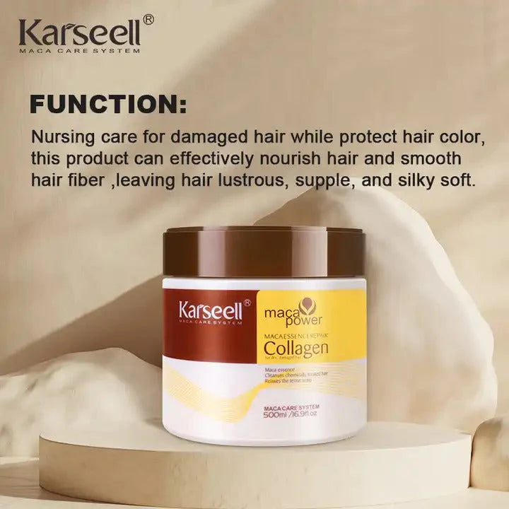 KVN Collagen Hair Treatment Mask For Dry Damaged & All Hair Types - 500ml