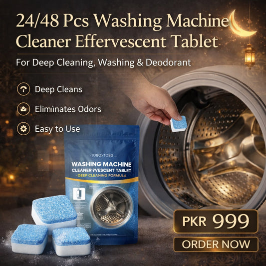 24/48 Pcs Washing Machine Cleaner Tablet For Deep Cleaning