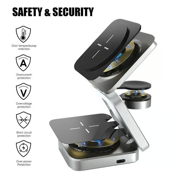 3 in 1 Magnetic Wireless Charger