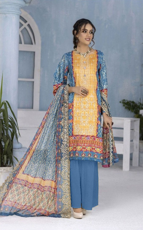 BIN SAEED Embroidered Viscose Collection 3 PIECES Unstitched Party Wear | winter 23