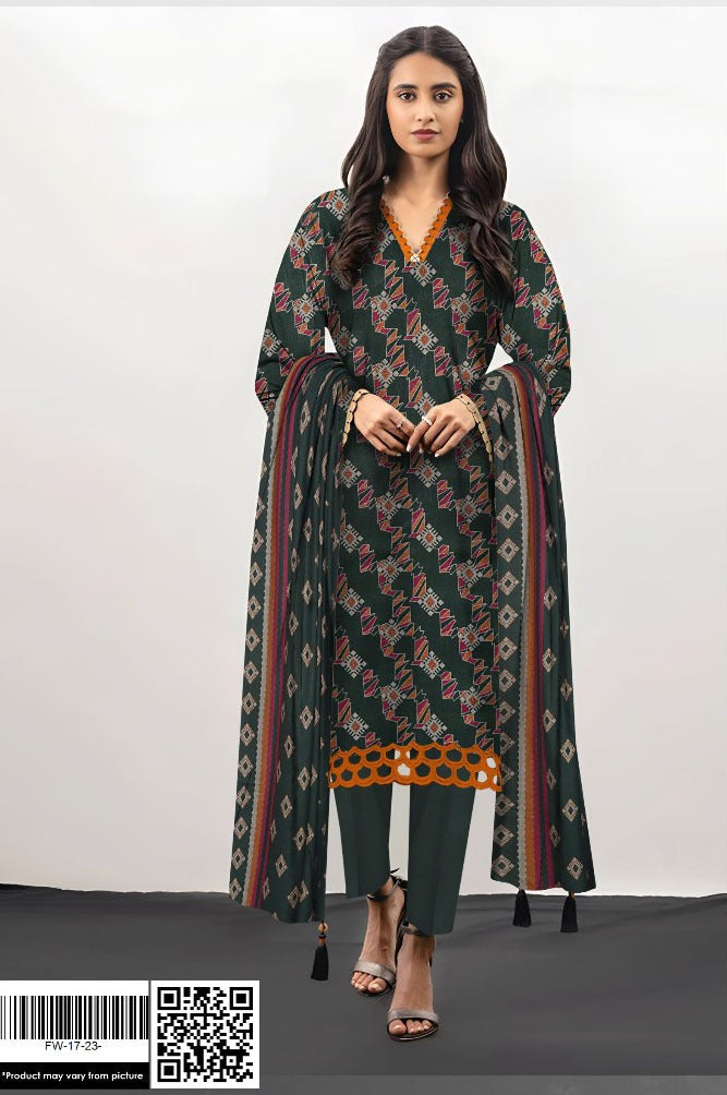 Alkaram Vintax Peach  Unstitched l 3 PIECES Casual Wear | Winter 23